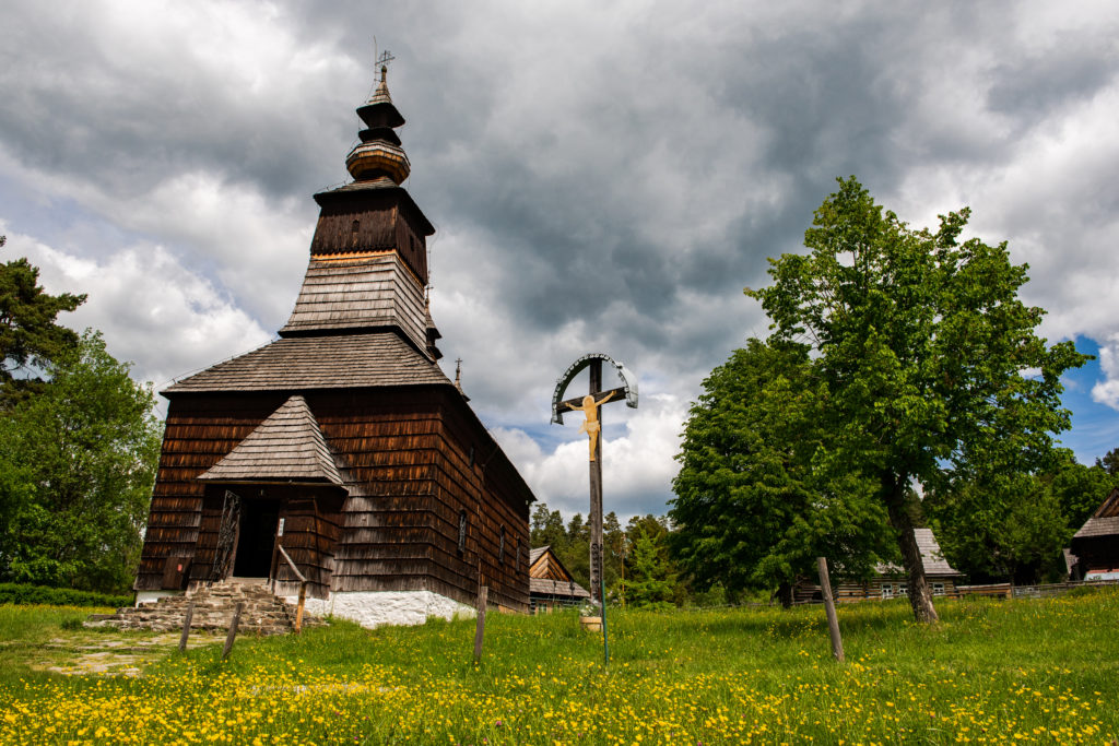 Stara Lubovna Skansen Greek Catholic wooden church of St. Archangel Michael ,Slovakia Republic